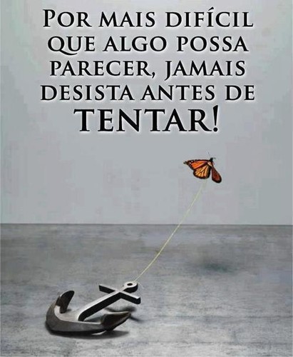 Nunca desista antes de tentar