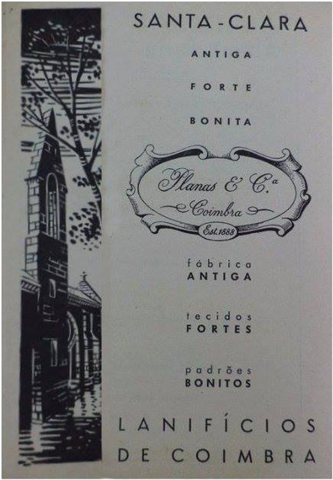 Fábrica de Lanifícios de Santa Clara, publicidad Fábrica de Lanifícios de Santa Clara, publicidad