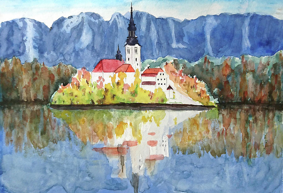 church-of-the-assumption-in-lake-bled-slovenia-col church-of-the-assumption-in-lake-bled-slovenia-col