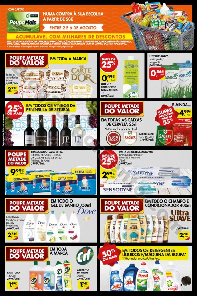 Antevisão folheto Pingo Doce Fim Semana 2a6ago