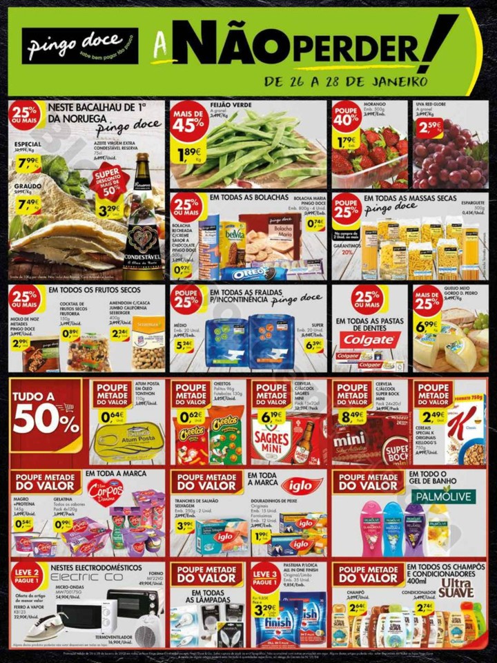 Antevisão folheto Pingo Doce 26a28jan extra A Não Perder