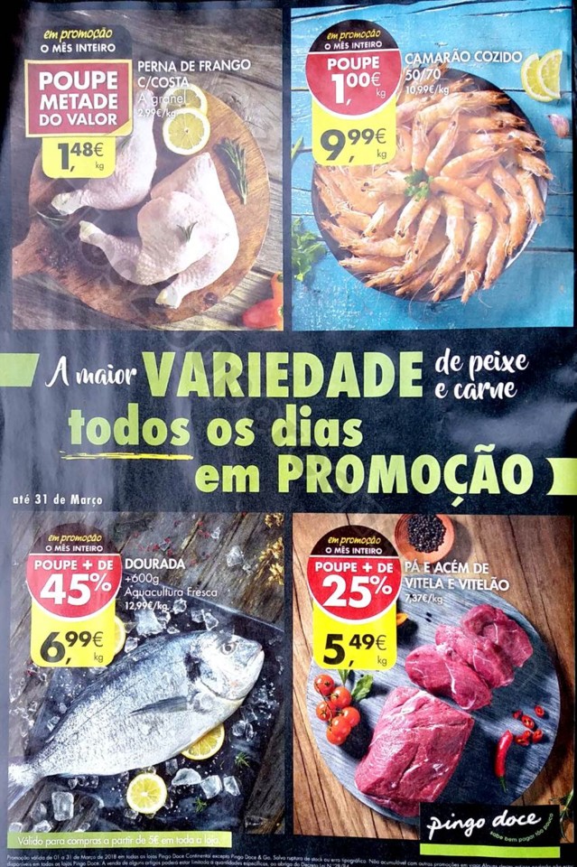 antevisão folheto promoções Pingo Doce Talho/Peixaria 6a31mar