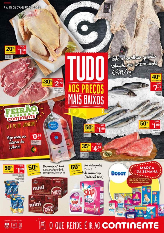 Antevisão continente 9 a 15 janeiro p1.jpg Folheto Promoções Continente Antevisão 9a15jan