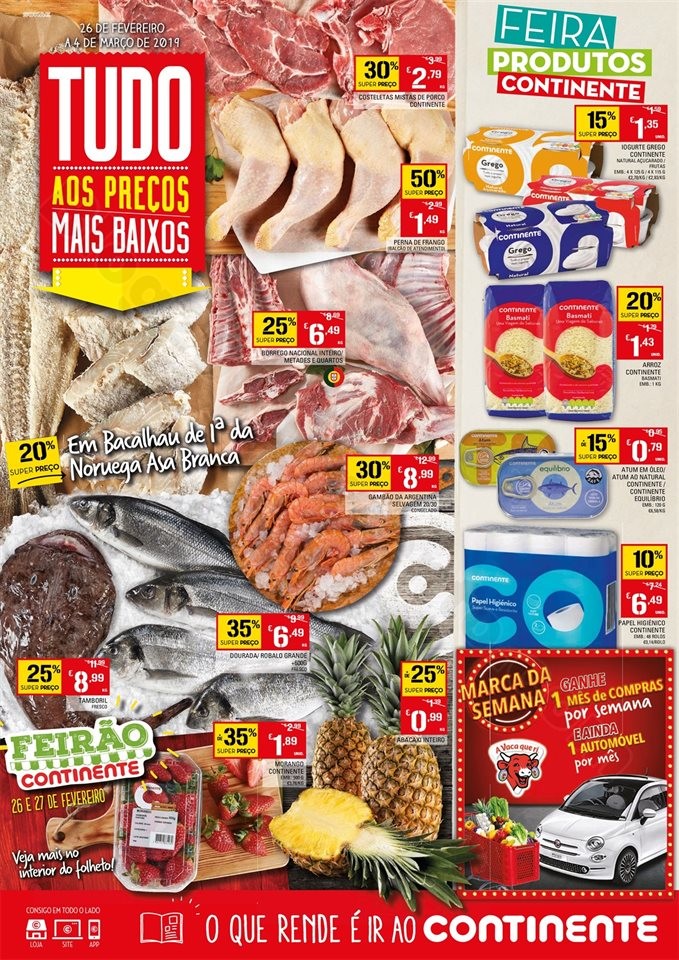 Antevisão Folheto CONTINENTE Promoções de 26 fe Folheto Promoções Continente Antevisão 26fev-4mar