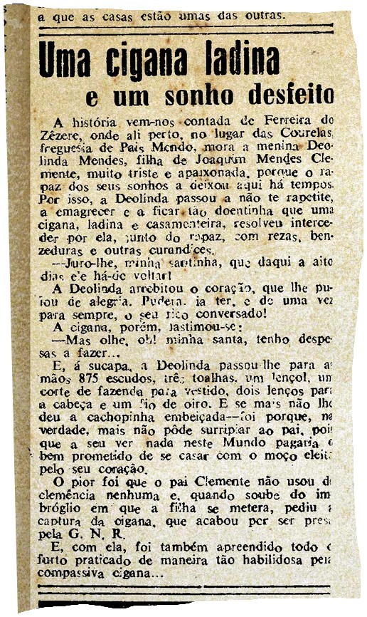«Uma cigana ladina…», Diario de Lisbôa, 3/IX/1948