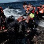 Chegada de migrantes a Lesbos, Grécia