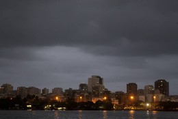 Amanhecer no Rio - Cidade amanhece chuvosa nesta t