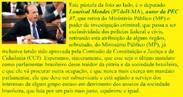 Lourival Mendes - Autor da PEC 37 - Manifesta&ccedil;&atilde;o